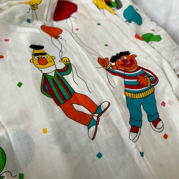 1980s - 1990s Jim Henson Sesame Street curtains, set of 2 , made in Canada - Picture 7 of 16